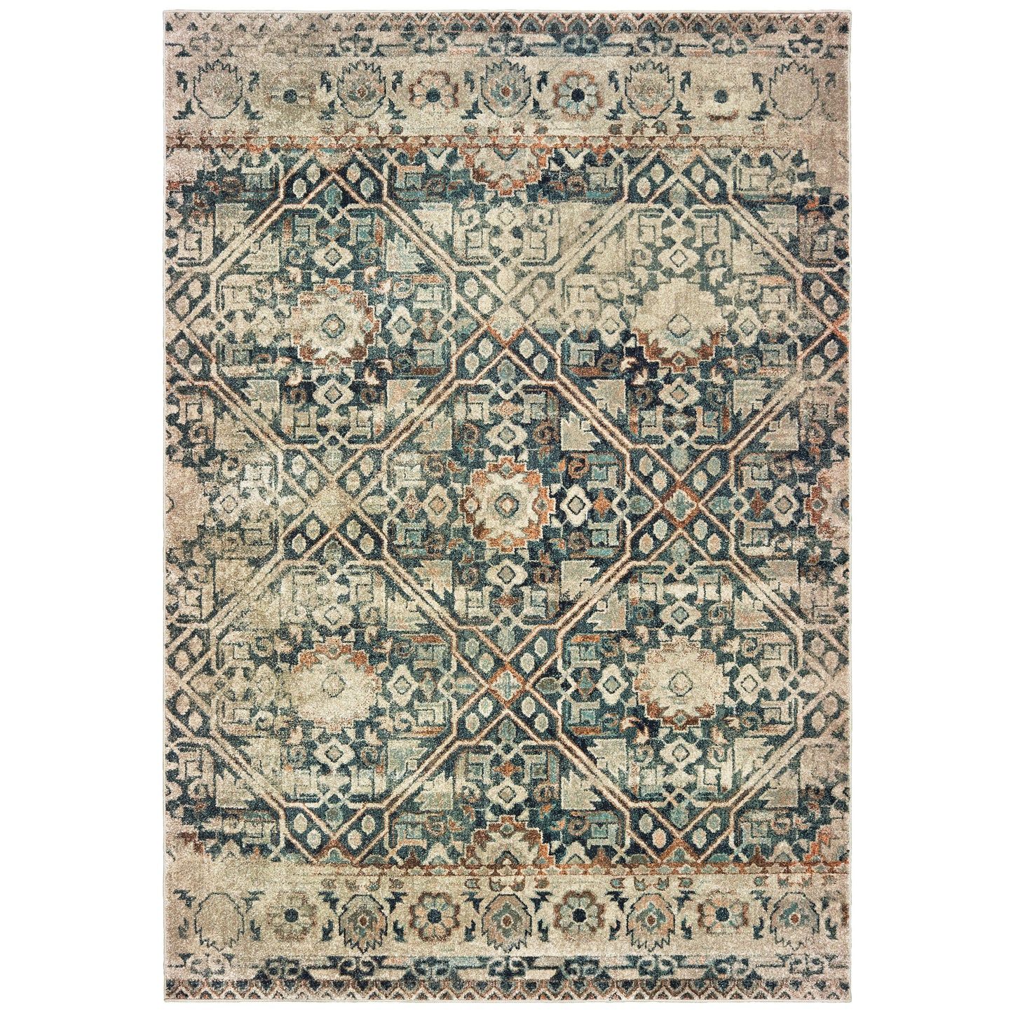 RALEIGH 4925L Blue Rug - ORIENTAL WEAVERS