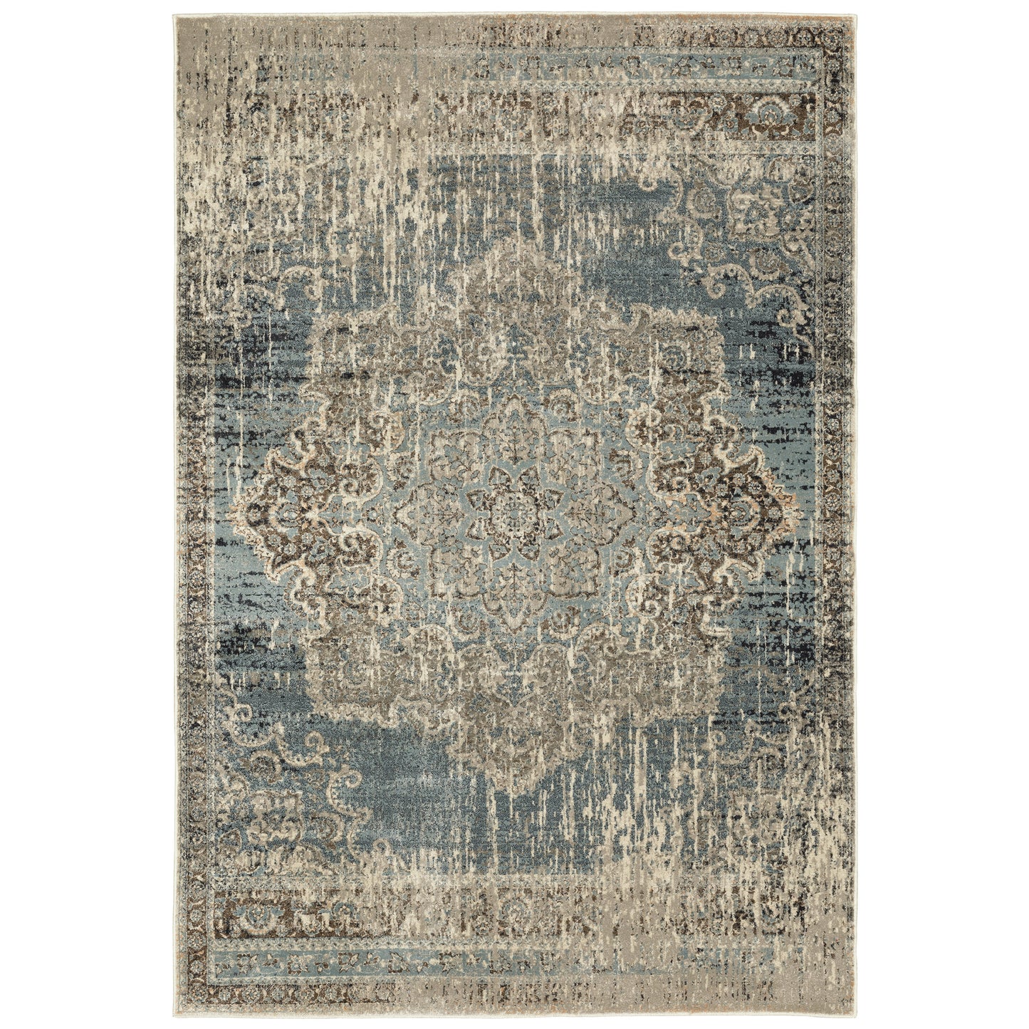 RALEIGH 6649H Blue Rug - ORIENTAL WEAVERS