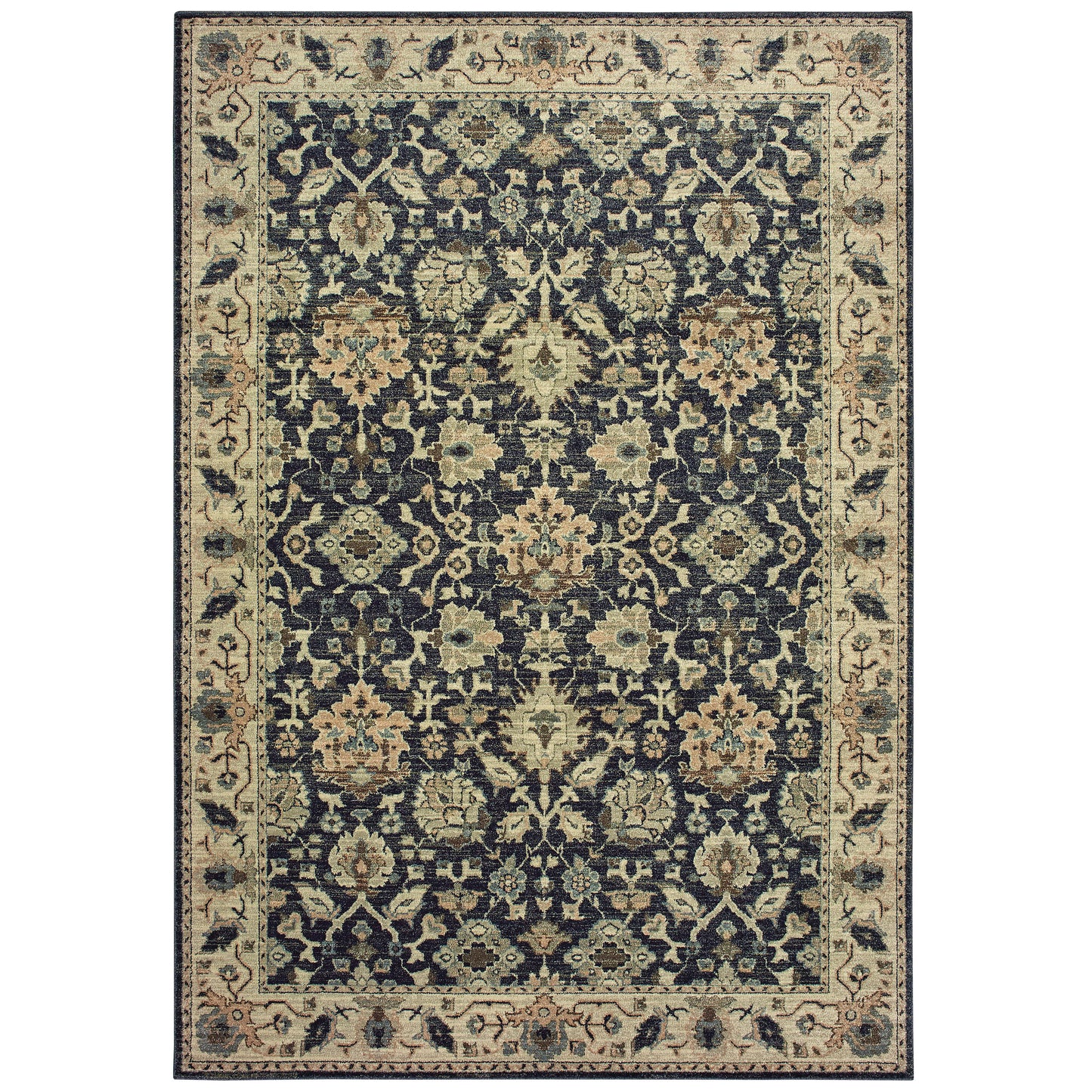 RALEIGH 8026P Navy Rug - ORIENTAL WEAVERS