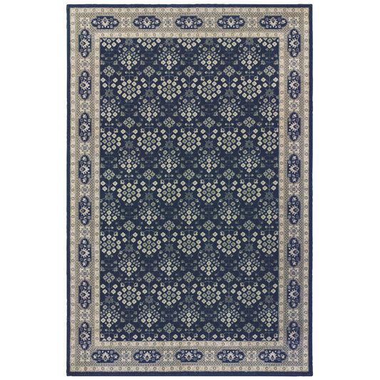 RICHMOND 119B3 Navy Rug - ORIENTAL WEAVERS