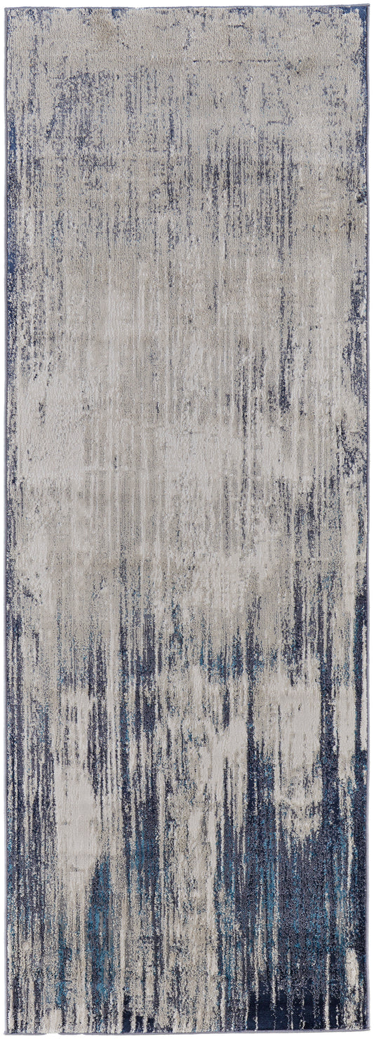 Indio Modern/Industrial/Casual Tan/Blue/Ivory Runner  Feizy Rugs Small Parcel,Feizy Rugs,Indio,Tan/Blue/Ivory,2'10" x 7'10",Runner,Polyester/Polypropylene,Modern/Industrial/Casual,Turkey