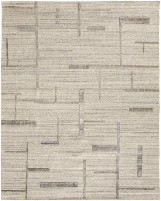 Longridge Modern/Casual/Scandinavian Ivory/Tan Accent Rug  Feizy Rugs Small Parcel,Feizy Rugs,Longridge,Ivory/Tan,2' x 3',Accent Rug,Viscose/Wool,Modern/Casual/Scandinavian,India