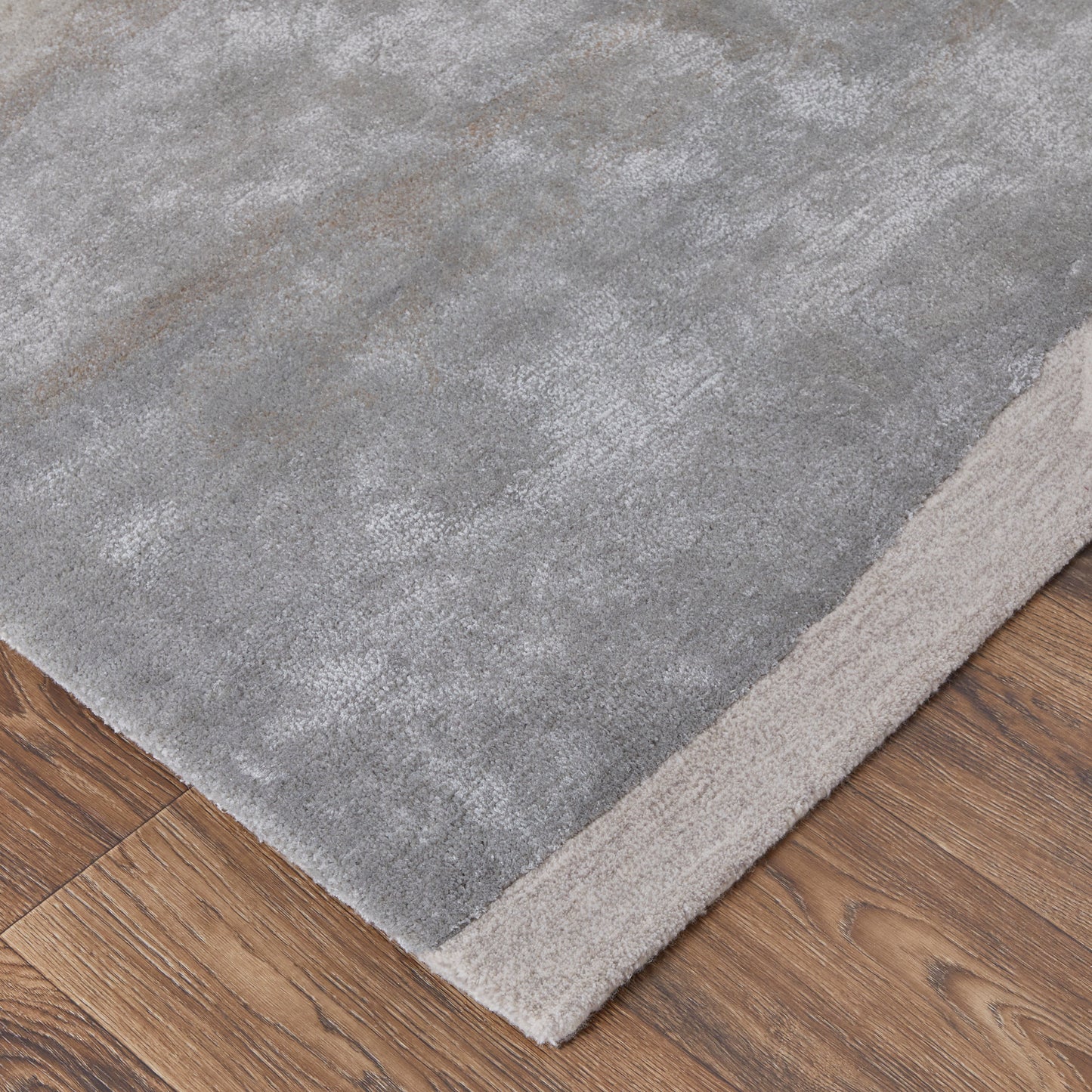 Anya Transitional/Industrial/Casual Ivory/Gray Accent Rug