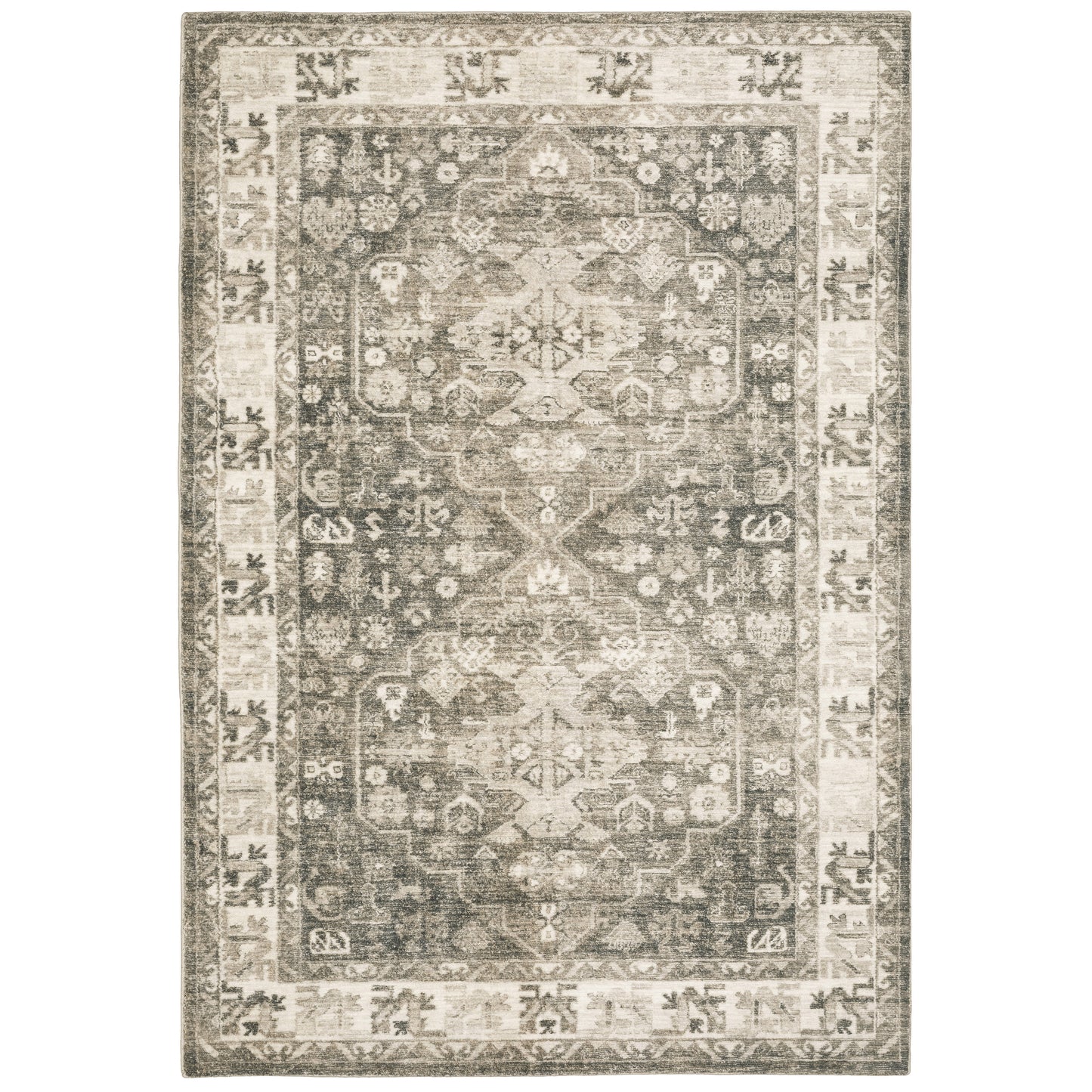 SAVOY 28105 Charcoal Rug - ORIENTAL WEAVERS