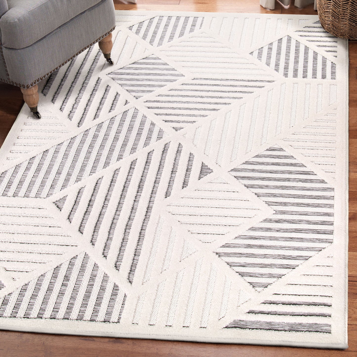 Crochet 1004 Natural Grey Rug - Orian