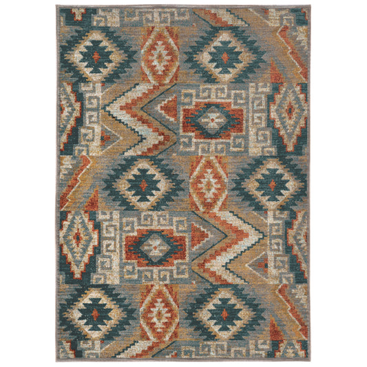 SEDONA 5937D Blue Rug - ORIENTAL WEAVERS