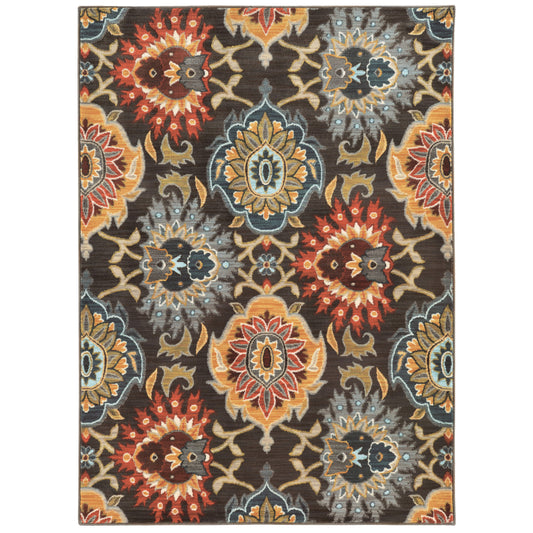 SEDONA 6369D Charcoal Rug - ORIENTAL WEAVERS