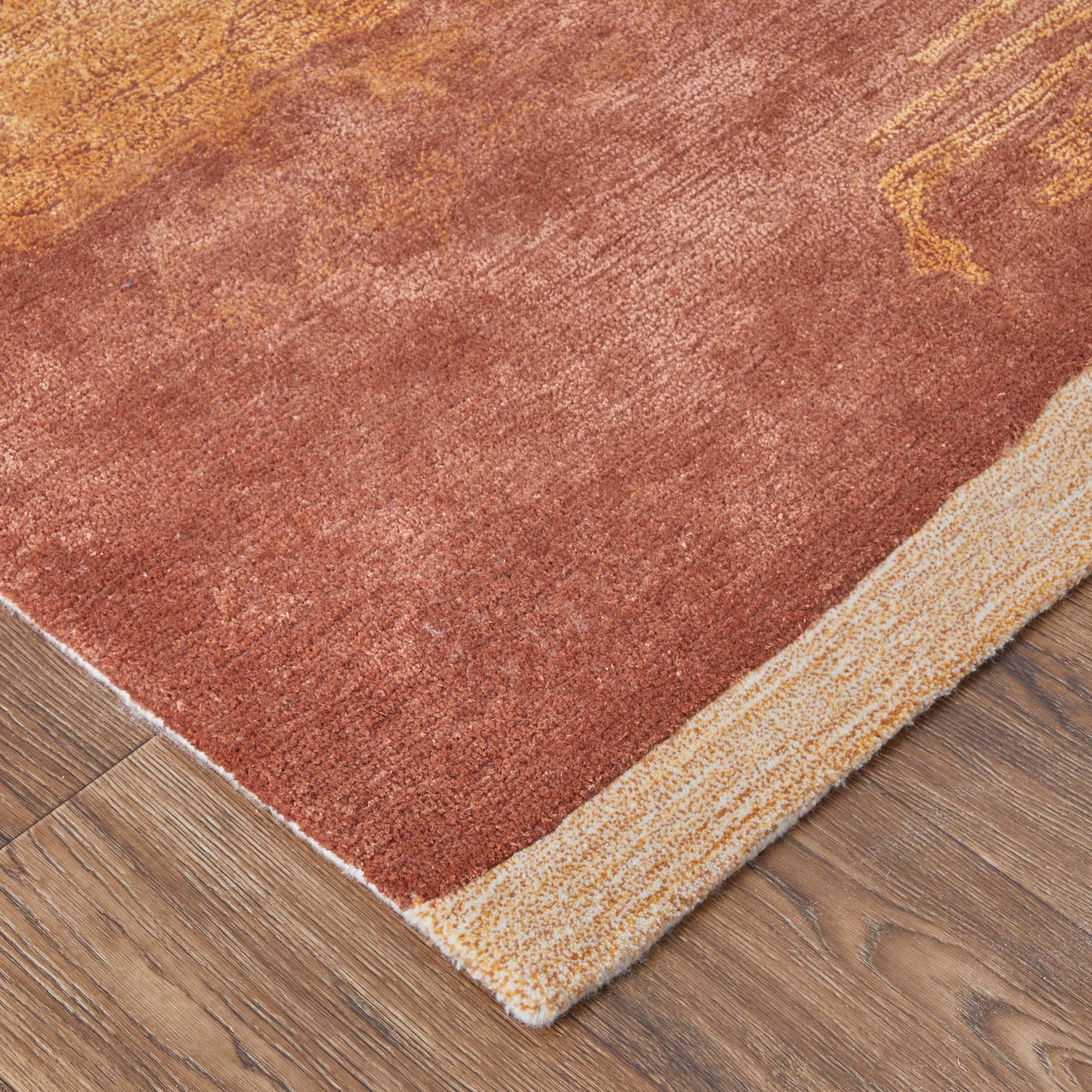 Anya Transitional/Industrial/Casual Red/Orange/Ivory Accent Rug  Feizy Rugs Small Parcel,Feizy Rugs,Anya,Red/Orange/Ivory,2' x 3',Accent Rug,Wool/Viscose,Transitional/Industrial/Casual,India