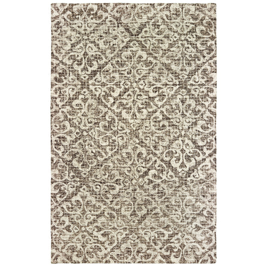 TALLAVERA 55607 Brown Rug - ORIENTAL WEAVERS