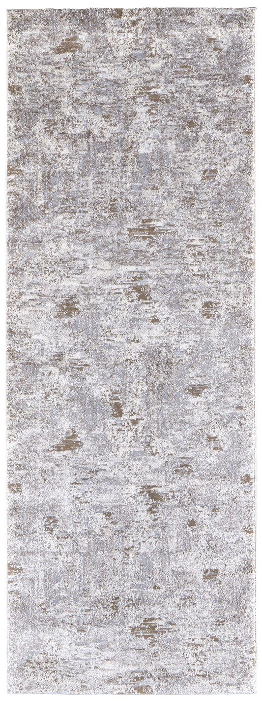 Vancouver Modern/Industrial Ivory/Gray/Tan Runner  Feizy Rugs Small Parcel,Feizy Rugs,Vancouver,Ivory/Gray/Tan,2'10" x 7'10",Runner,Polypropylene/Polyester,Modern/Industrial,Turkey