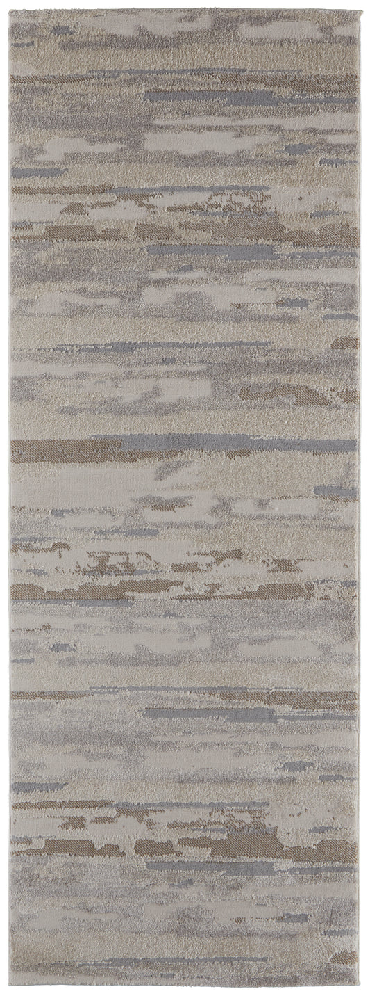 Vancouver Modern/Industrial Ivory/Tan/Brown Runner  Feizy Rugs Small Parcel,Feizy Rugs,Vancouver,Ivory/Tan/Brown,2'10" x 7'10",Runner,Polypropylene/Polyester,Modern/Industrial,Turkey