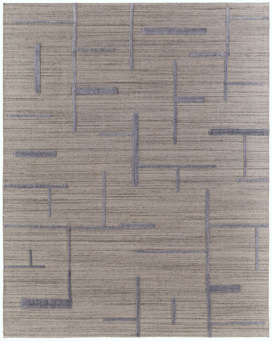 Longridge Modern/Casual/Scandinavian Ivory/Blue Accent Rug  Feizy Rugs Small Parcel,Feizy Rugs,Longridge,Ivory/Blue,2' x 3',Accent Rug,Viscose/Wool,Modern/Casual/Scandinavian,India