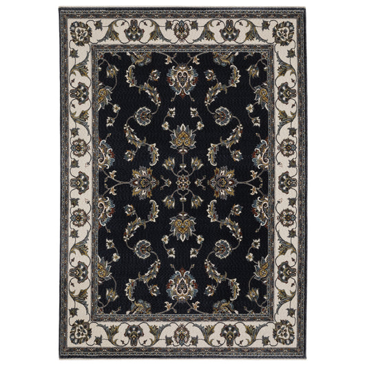 VIVIAN VI01B Navy Rug - ORIENTAL WEAVERS