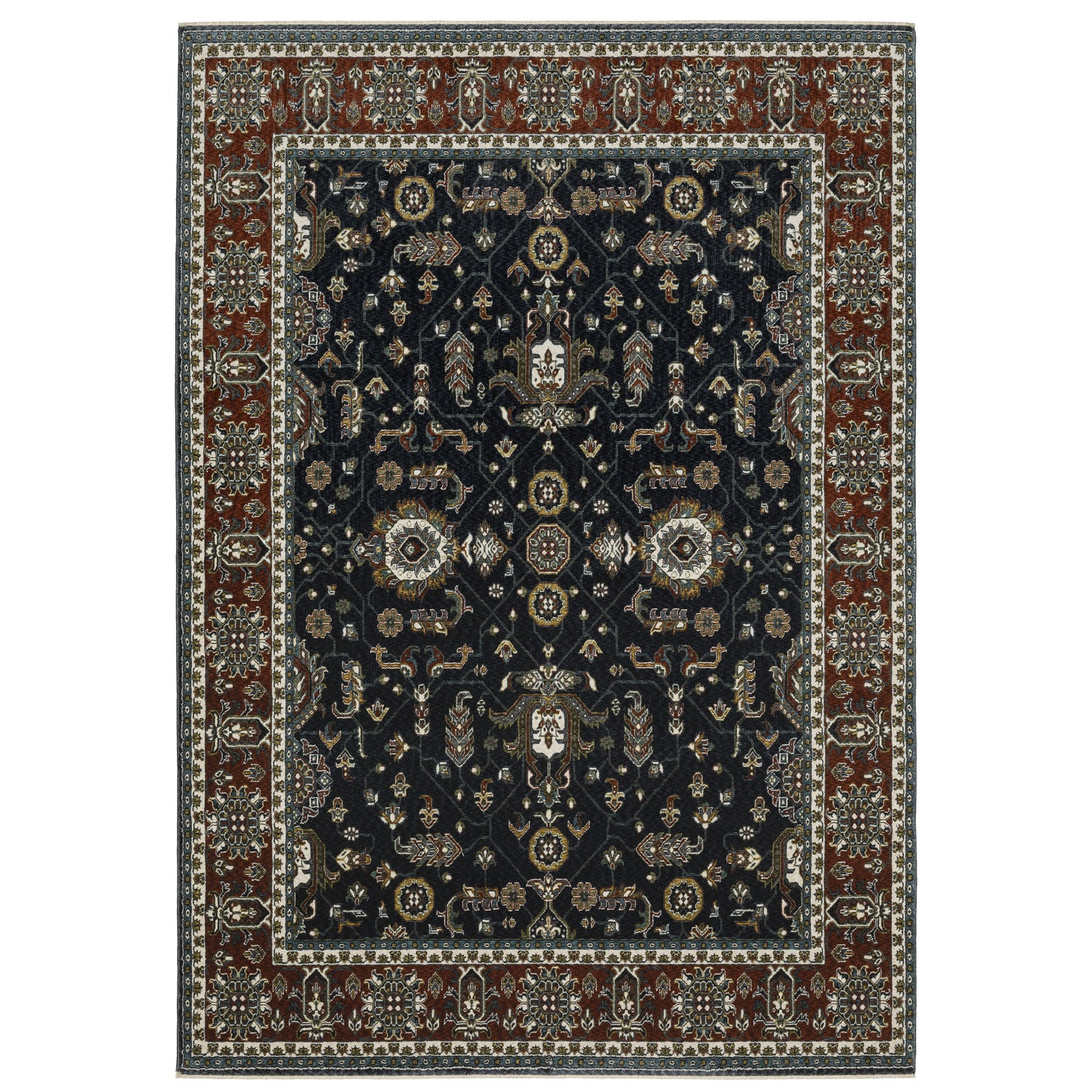 VIVIAN VI05A Navy Rug - ORIENTAL WEAVERS