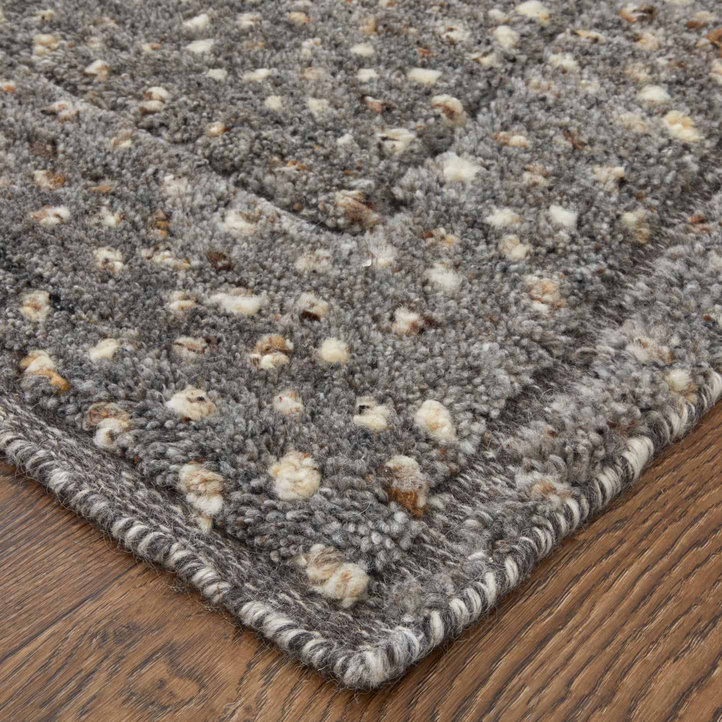 Dering Modern/Casual Gray/Tan/Taupe Accent Rug