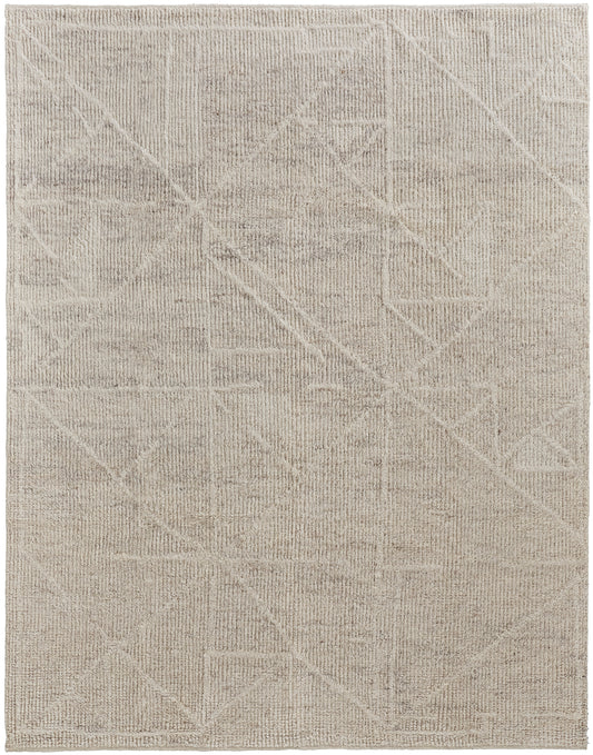 Alford Modern/Scandinavian/Natural Ivory/Tan Accent Rug