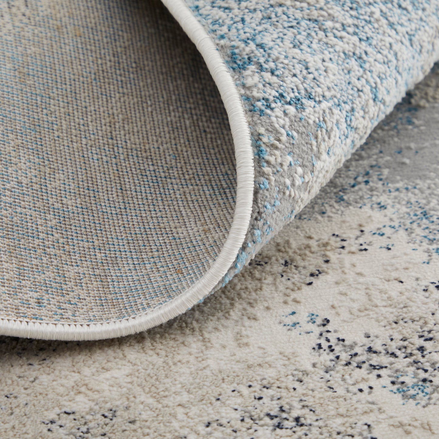 Astra Transitional/Industrial/Casual Blue/Gray/Ivory Runner  Feizy Rugs Small Parcel,Feizy Rugs,Astra,Blue/Gray/Ivory,2'10" x 7'10",Runner,Polyester/Polypropylene,Transitional/Industrial/Casual,Turkey