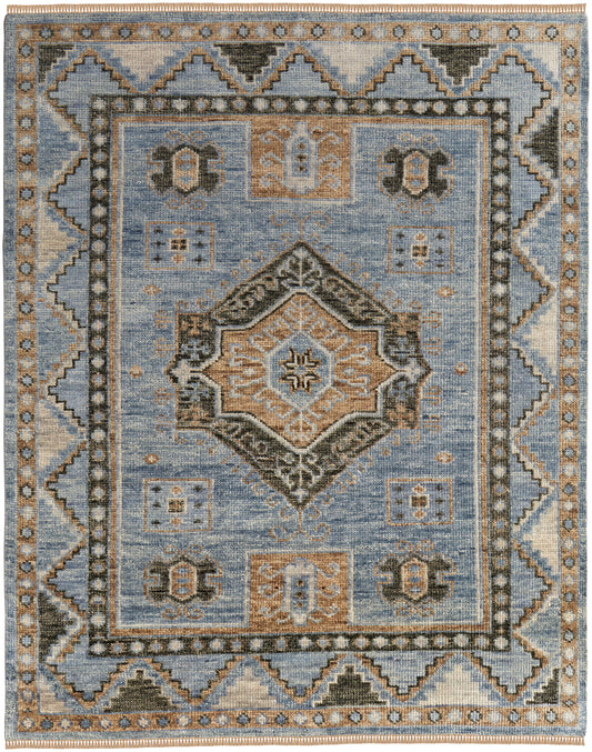 Fillmore Traditional/Vintage Blue/Green Accent Rug