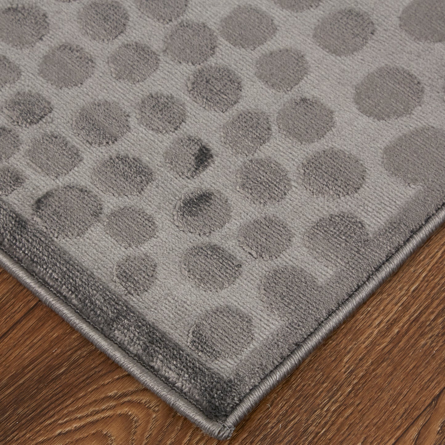 Gaspar Modern/Casual/Industrial Gray/Silver/Ivory Area Rug