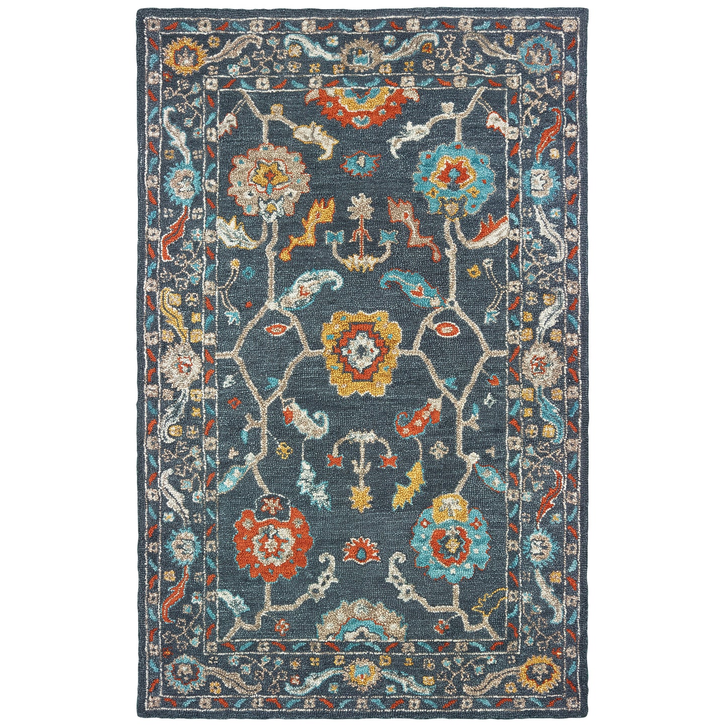 ZAHRA 75501 Blue Rug - ORIENTAL WEAVERS