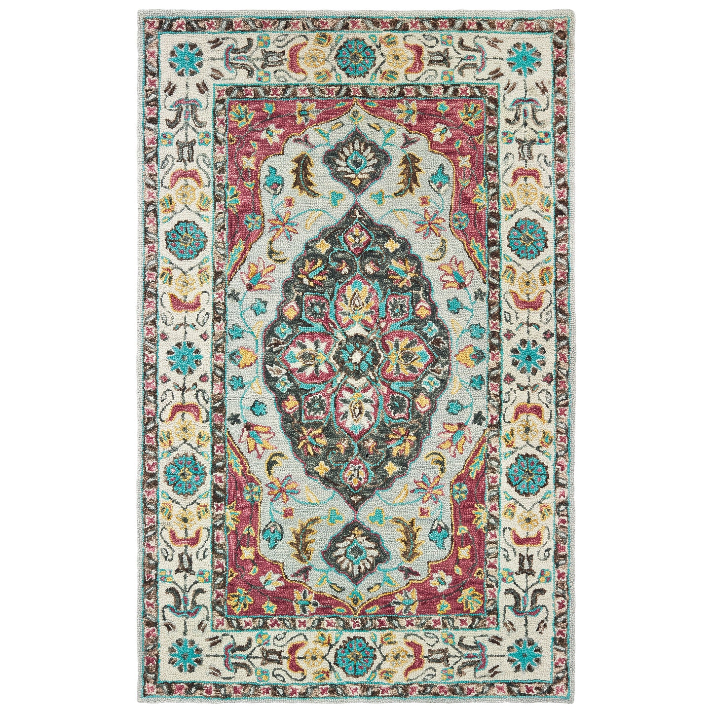 ZAHRA 75504 Grey Rug - ORIENTAL WEAVERS