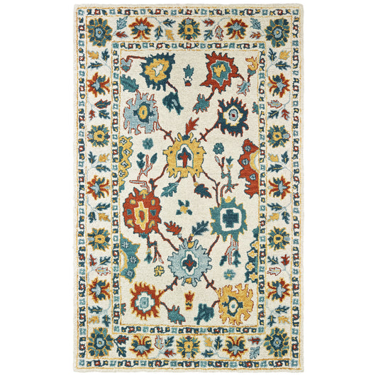 ZAHRA 75507 Ivory Rug - ORIENTAL WEAVERS